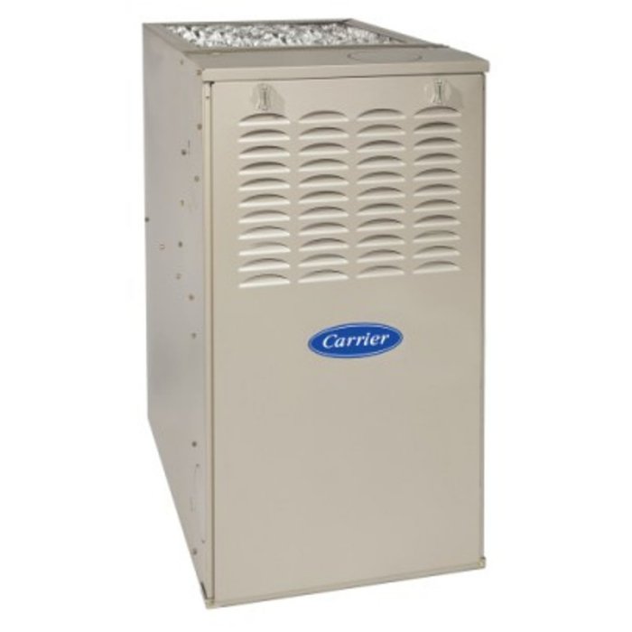 Carrier® Comfort™ - 80% AFUE 135000 BTUH Multi-Speed ECM, Multipoise, Non-Condensing Gas Furnace product image