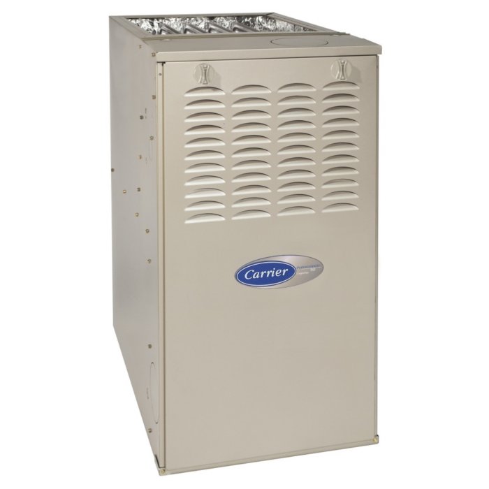Carrier® Performance™ - 80% AFUE 45000 BTUH Two-Stage, Variable 25-Speed,Non-Communicating, Non-Condensing, Gas Furnace product image