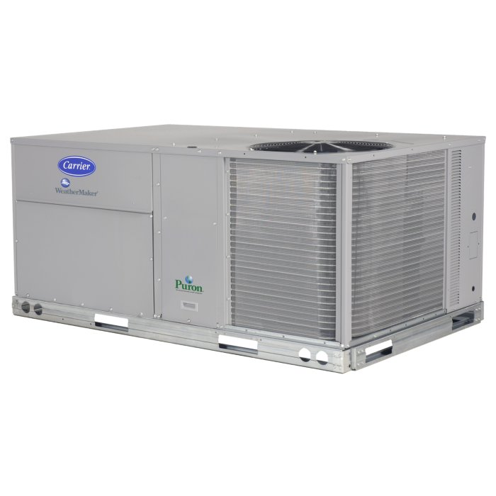Carrier® WeatherMaster® - 10 Ton High Efficiency Cooling Only/Electric Heat Packaged Rooftop (460-3) product image