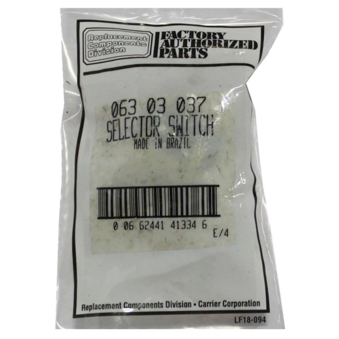 Carrier Factory Authorized Parts™ - 06303037 Selector Switch product image