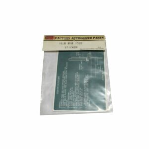 Carrier Factory Authorized Parts™ - 16JB0101593 - Sticker