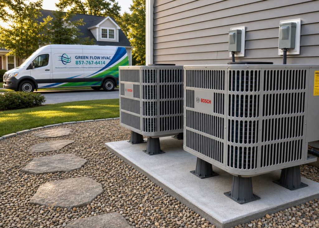 Bosch Condenser Installation in Auburndale, MA project photo