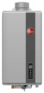 Rheem RTG-R Series High Efficiency Non-Condensing Indoor Tankless Gas Water Heater with Built-In Recirculation Pump & Wi-Fi