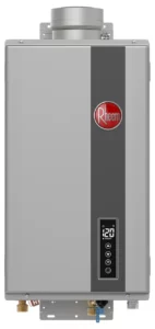 Rheem RTG Series High Efficiency Non-Condensing Indoor Tankless Gas Water Heater With Built-In Wi-Fi