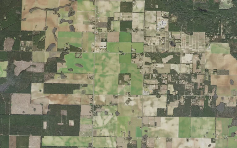 Aerial view centered on Allentown, Florida