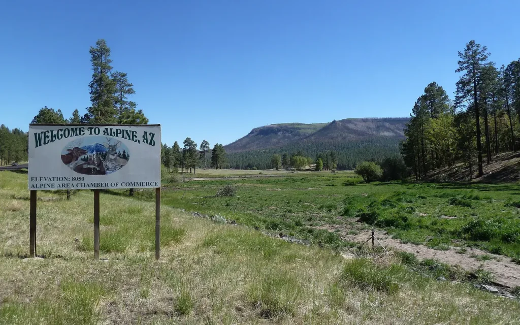 HVAC service area in Alpine