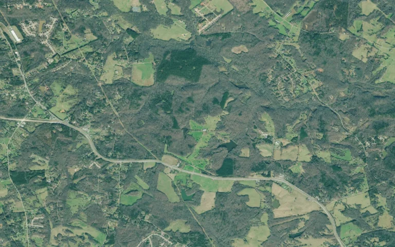 Aerial view centered on Arcade, Georgia