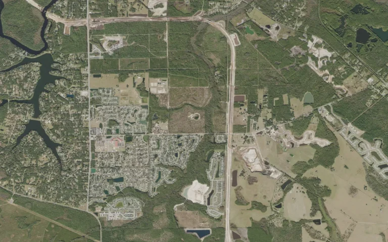 Aerial view centered on Asbury Lake, Florida