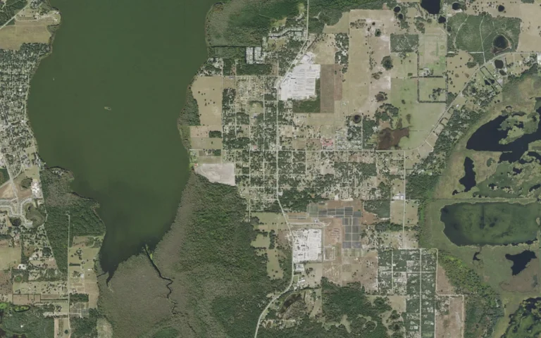 Aerial view centered on Astatula, Florida