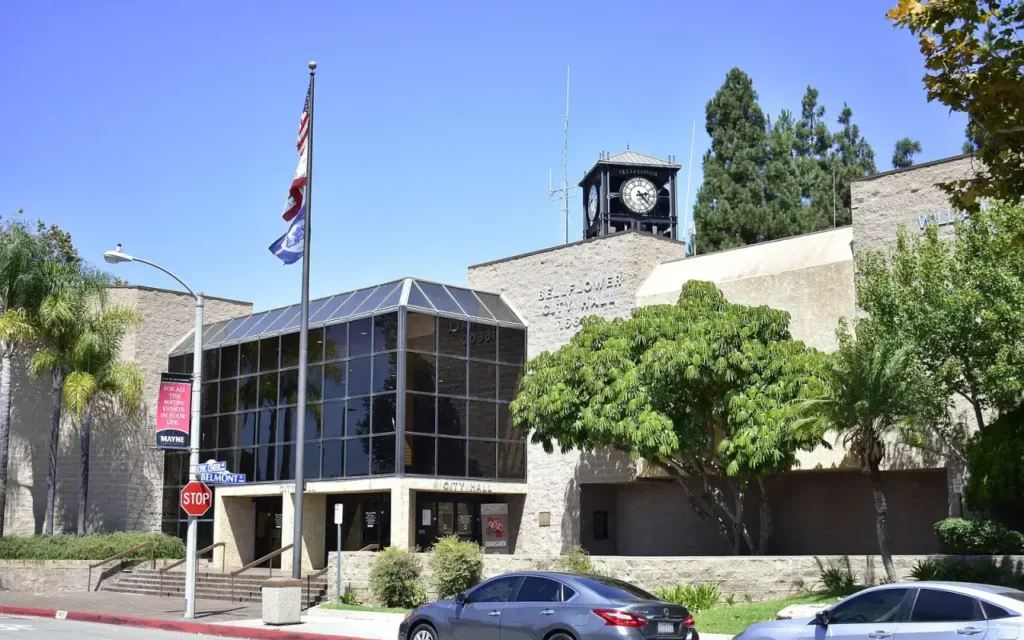 HVAC service area in Bellflower