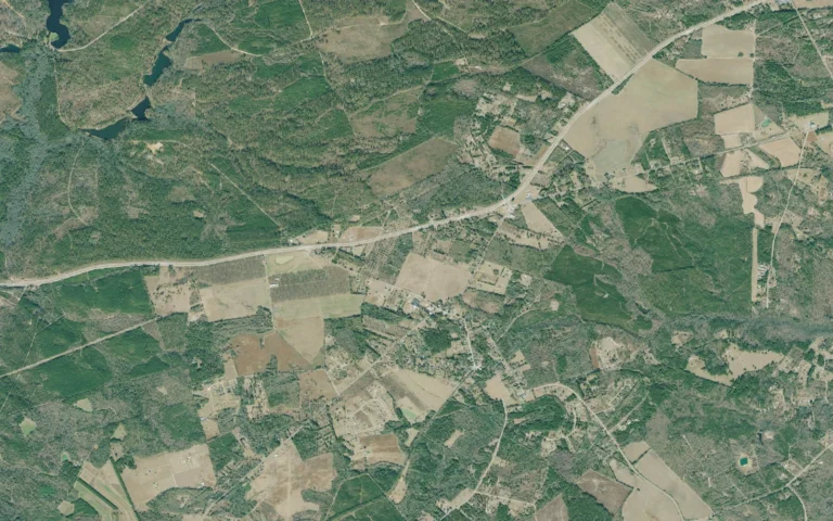 Aerial view centered on Blythe, Georgia