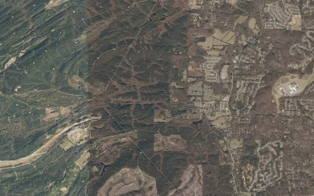 HVAC service area in Brantleyville