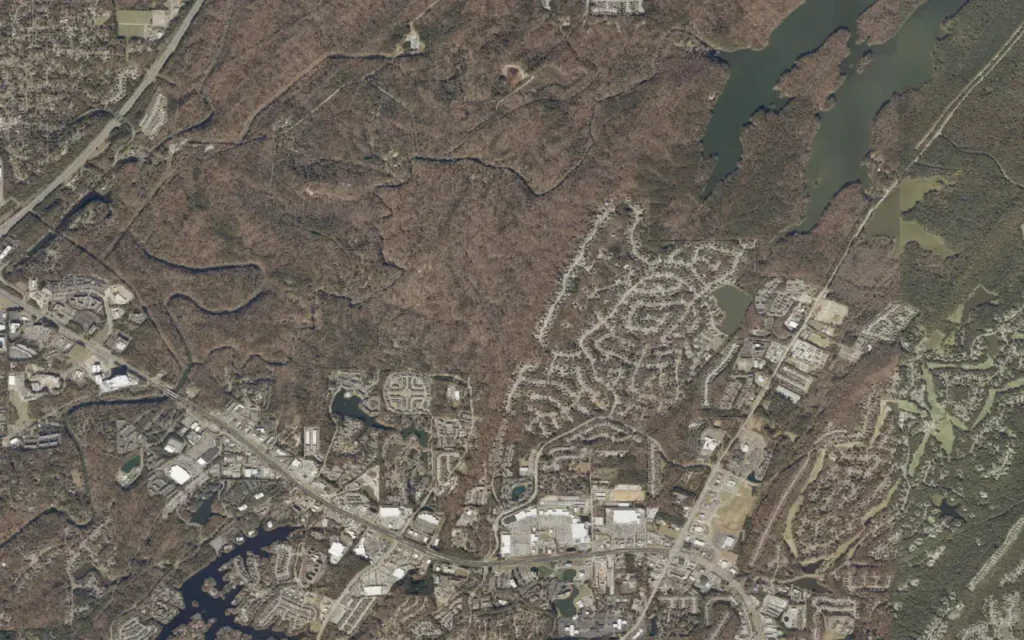 HVAC service area in Brook Highland