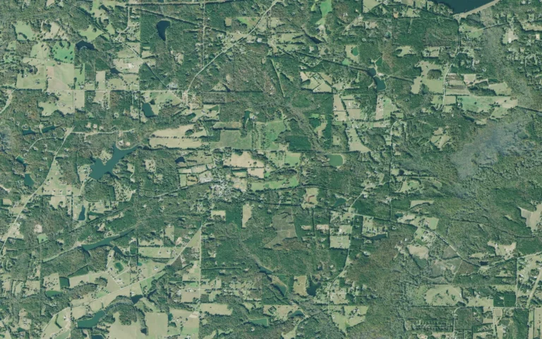 Aerial view centered on Brooks, Georgia