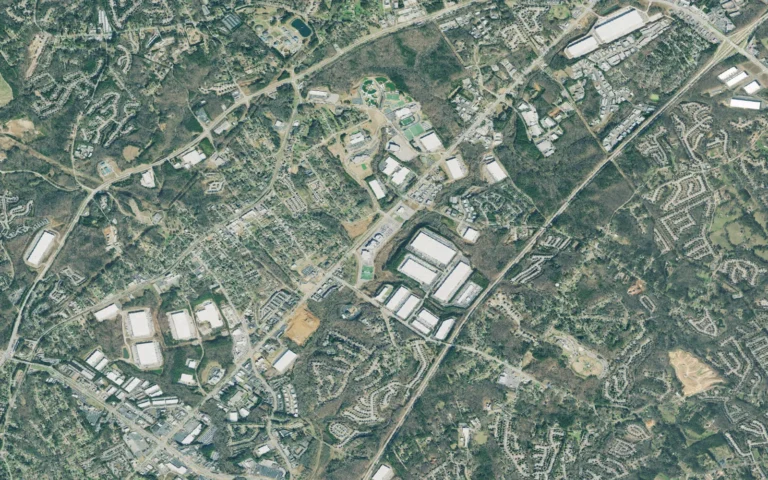 Aerial view centered on Buford, Georgia