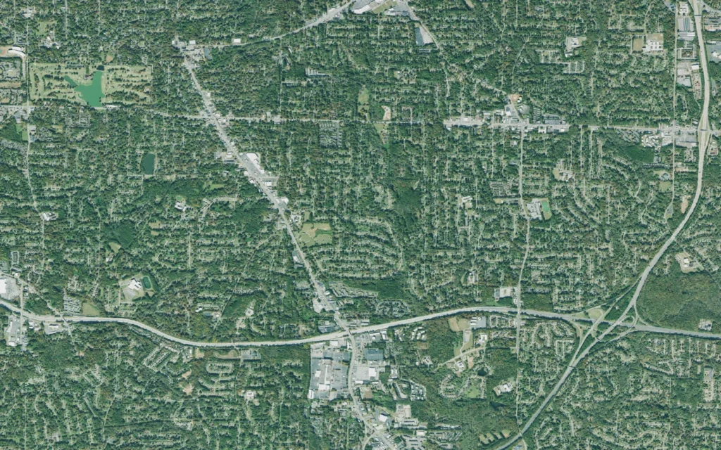 HVAC service area in Candler-McAfee
