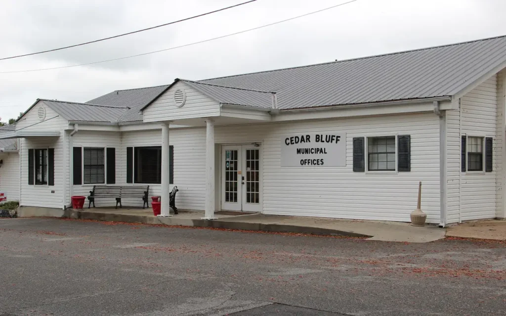 HVAC service area in Cedar Bluff