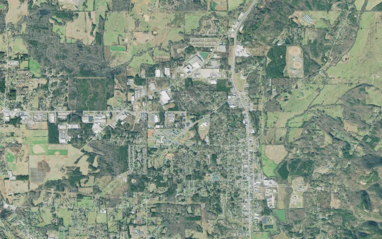 Aerial view centered on Chatsworth, Georgia