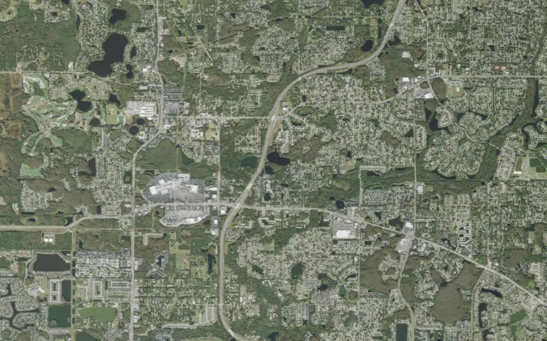 Aerial view centered on Citrus Park, Florida