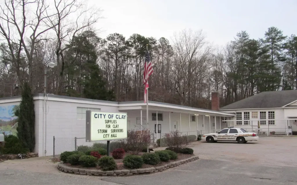 HVAC service area in Clay