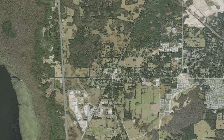 Aerial view centered on Coleman, Florida