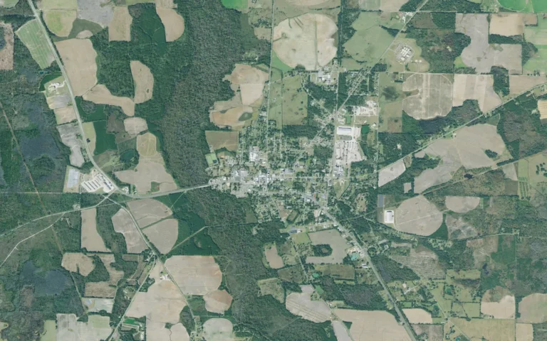 Aerial view centered on Colquitt, Georgia