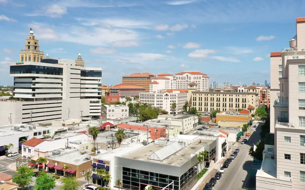 HVAC service area in Coral Gables
