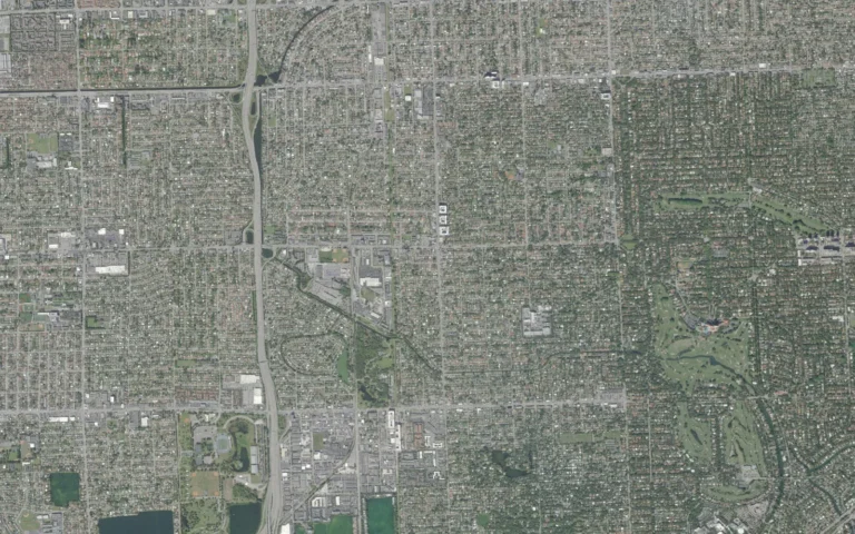 Aerial view centered on Coral Terrace, Florida