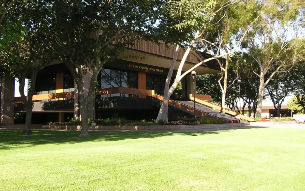 HVAC service area in Cypress