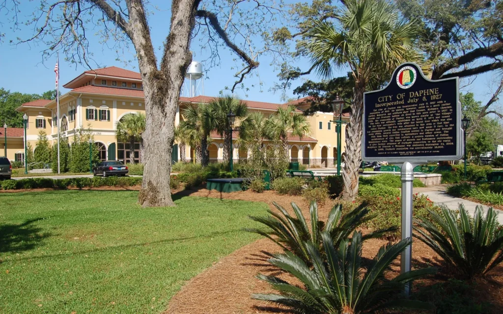 HVAC service area in Daphne