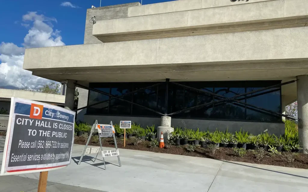 HVAC service area in Downey