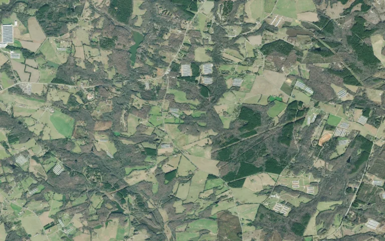 Aerial view centered on Eagle Grove, Georgia