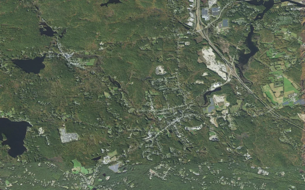 HVAC service area in East Douglas