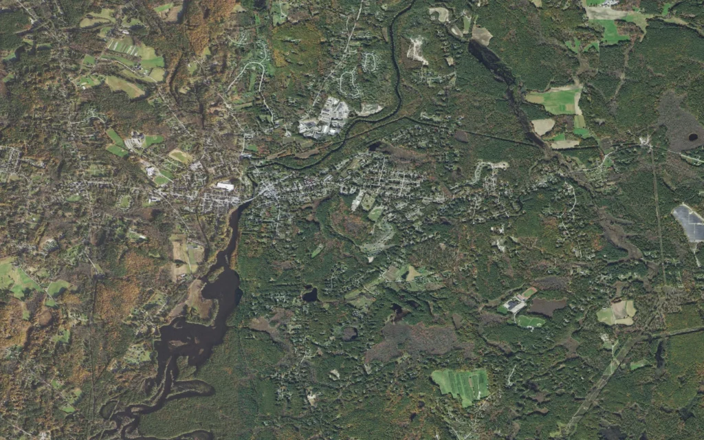 HVAC service area in East Pepperell