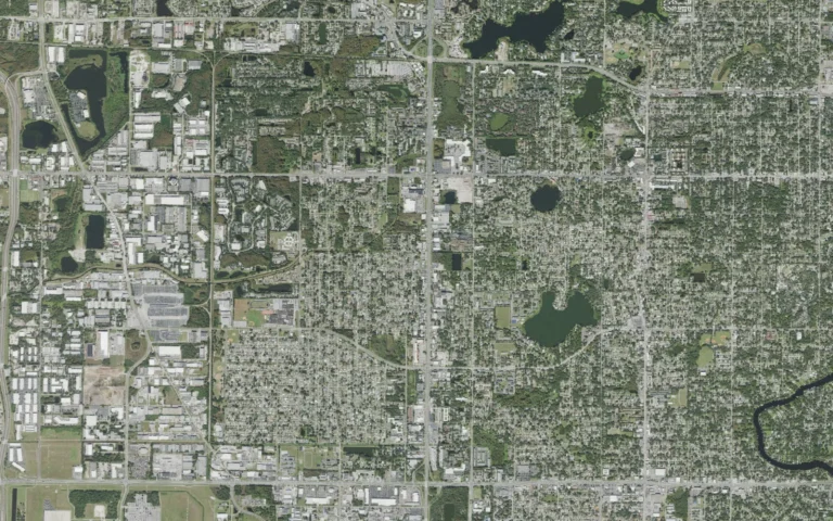 Aerial view centered on Egypt Lake-Leto, Florida