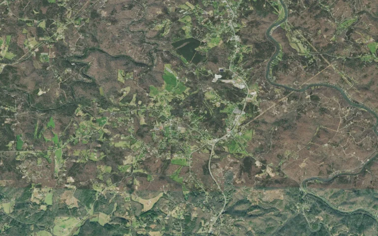 Aerial view centered on Epworth, Georgia