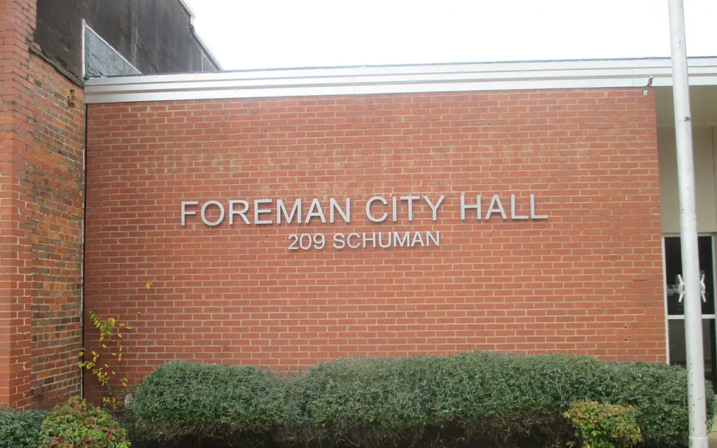 HVAC service area in Foreman