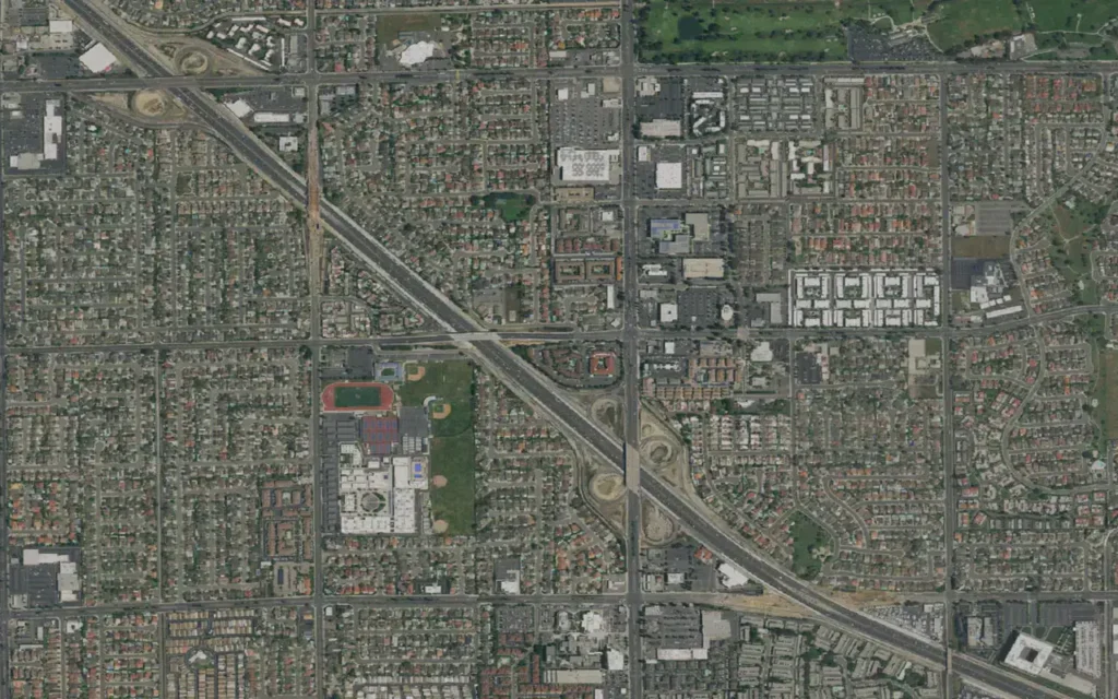 HVAC service area in Fountain Valley