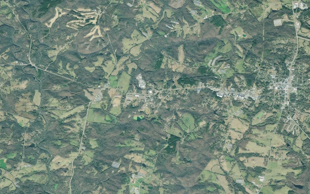 HVAC service area in Franklin Springs