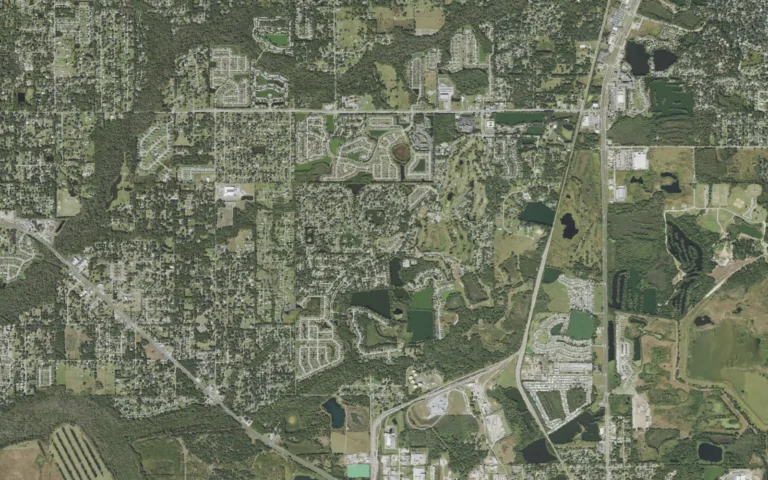 Aerial view centered on Fuller Heights, Florida