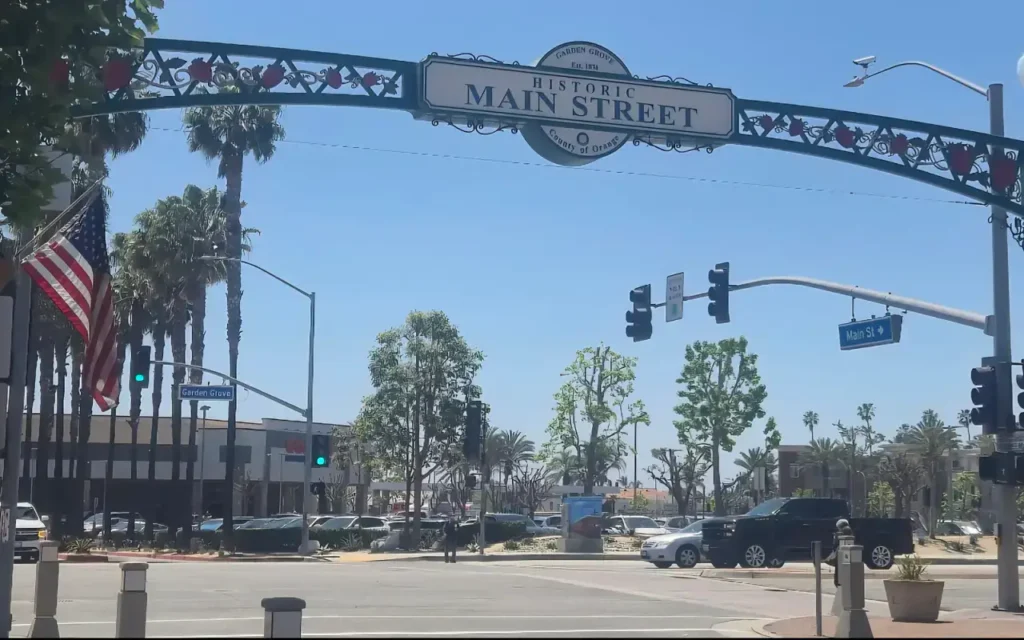 HVAC service area in Garden Grove