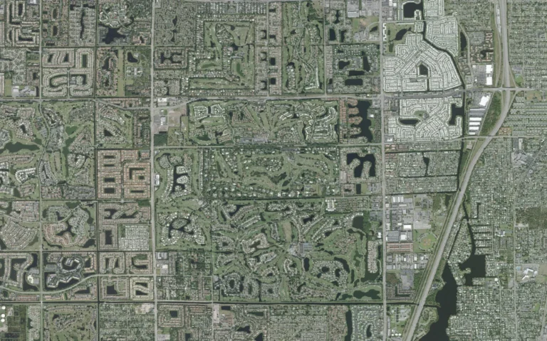 Aerial view centered on Golf, Florida