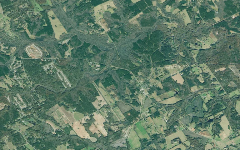 Aerial view centered on Good Hope, Georgia