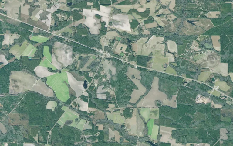 Aerial view centered on Graham, Georgia