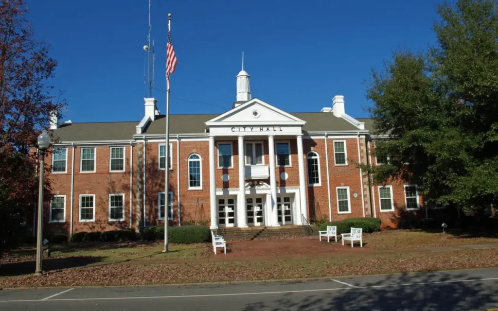 HVAC service area in Greenville