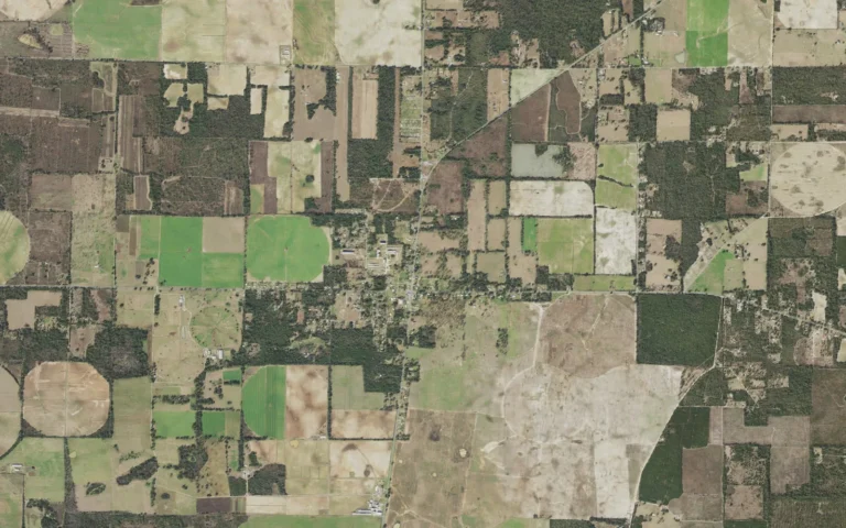 Aerial view centered on Greenwood, Florida