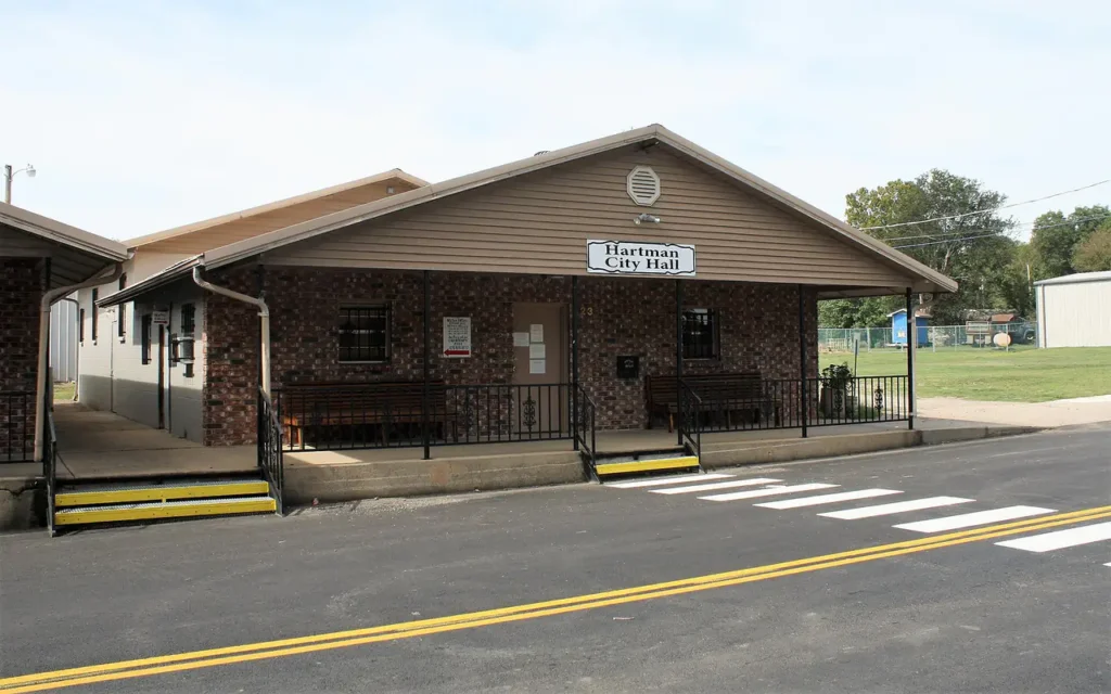 HVAC service area in Hartman