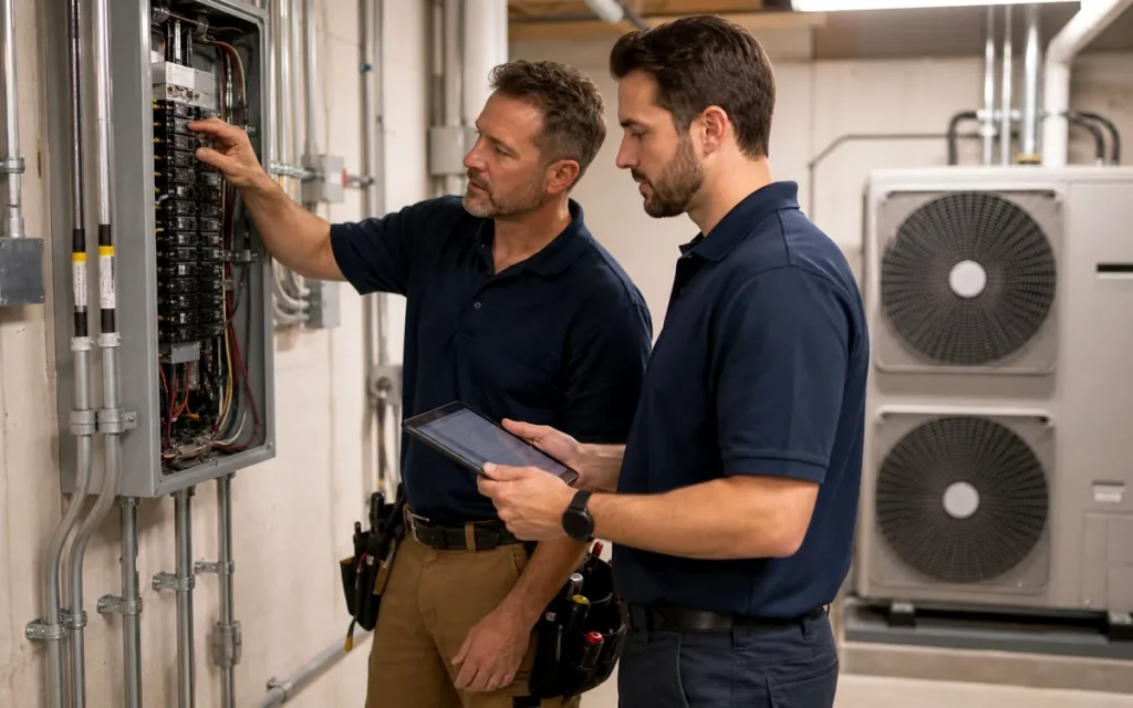 Heat Pump Electrical Circuit and Disconnect service