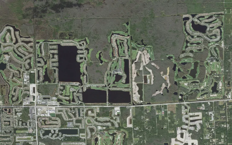 Aerial view centered on Heritage Bay, Florida