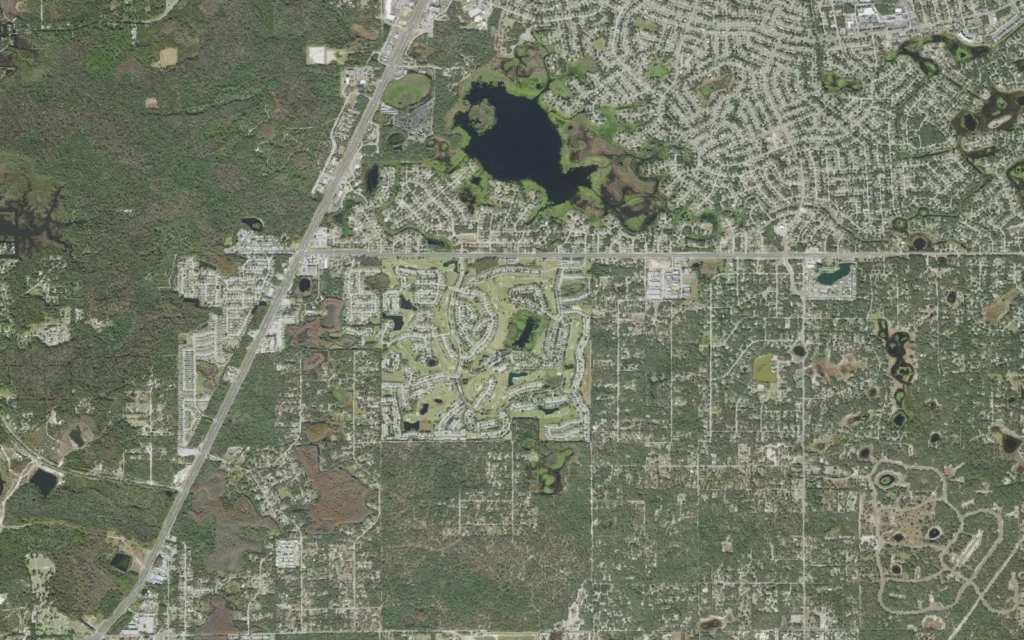 HVAC service area in Heritage Pines